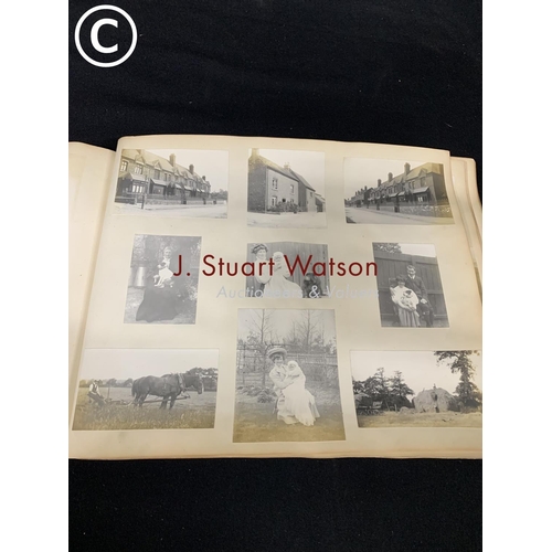 530 - Photo album dated 1910 - 1917, approx 95 single pages