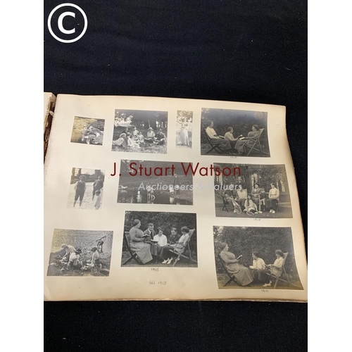 530 - Photo album dated 1910 - 1917, approx 95 single pages