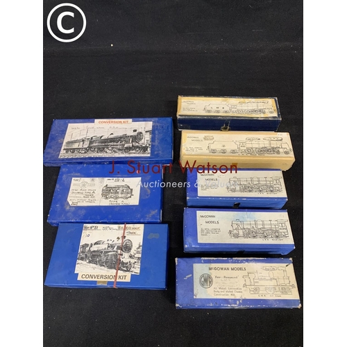 782 - 5 Mcgowan models loco kits and 3 conversion kits