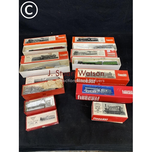 785 - 9 Wills Finecast Model Loco Kits, some partially built