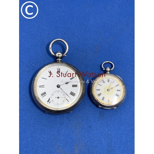 870 - Hallmarked Silver Pocket Watch and Hallmarked Silver Fob Watch