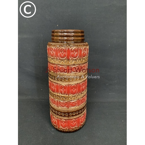 984 - West German Pottery vase height 41 cms