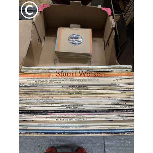 985 - Two trays of LP's and Beach Boys & other singles (2)