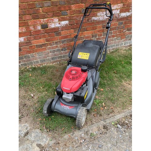 A Honda HRX 426 Self propelled petrol lawn mower