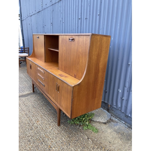 129 - A gplan fresco teak high back cocktail sideboard