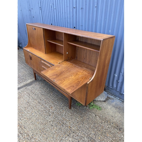 129 - A gplan fresco teak high back cocktail sideboard