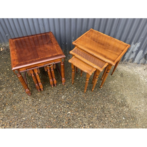 171 - Two reproduction nests of tables