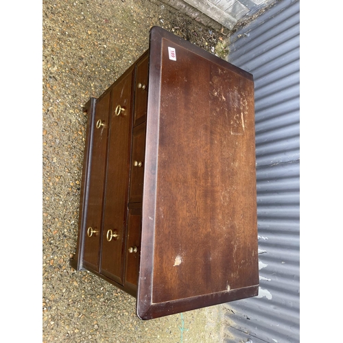 189 - A stag minstrel chest of five drawers