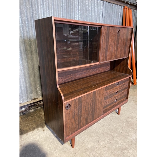 249 - A mid century rosewood effect high back cocktail sideboard