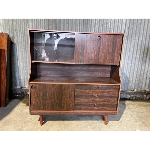 249 - A mid century rosewood effect high back cocktail sideboard