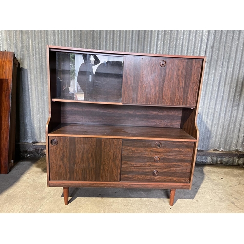 249 - A mid century rosewood effect high back cocktail sideboard