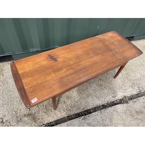 335 - A mid century g plan teak coffee table