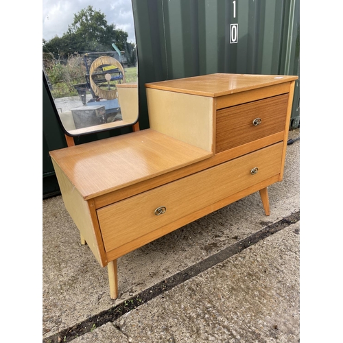 366 - Retro two drawer dressing chest