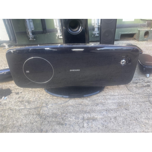 377 - A Samsung seven piece surround sound / dvd system