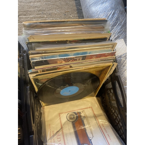 400e - Two trays and a case of records