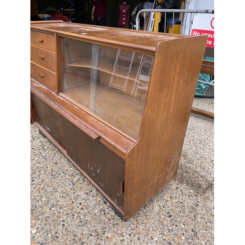 66 - A gplan sideboard with glazed cocktail compartment