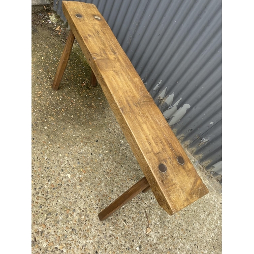 82 - A rustic style pig bench seat 140x30x60