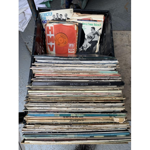 1030 - Quantity of easy listening LP's and a few 1960's singles