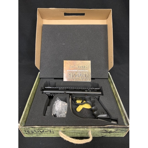 528 - Unused in box Paintball gun model V-TAW SW1 .68 calibre semi automatic with instructions