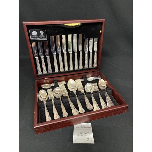 532 - Canteen of silver plated Arthur Price Kings Pattern Cutlery, 49 pieces