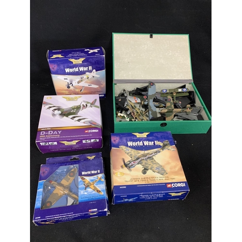 709 - 4 boxed Corgi aviation models and unboxed models