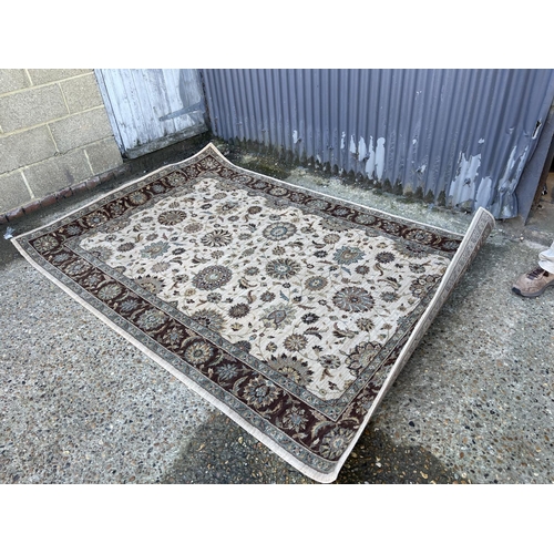 138 - A large modern brown rug 250x170