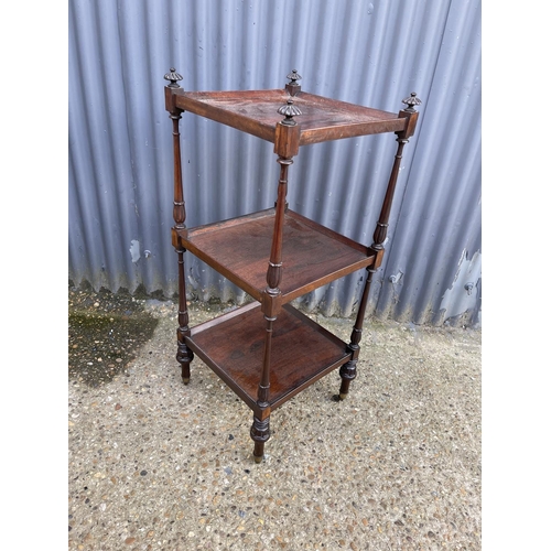 148 - A rosewood three tier whatnot 42x42x100