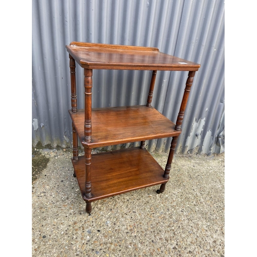 156 - An Edwardian three tier whatnot stand