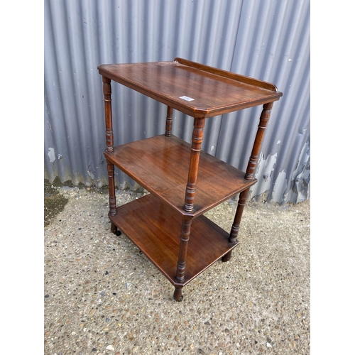 156 - An Edwardian three tier whatnot stand