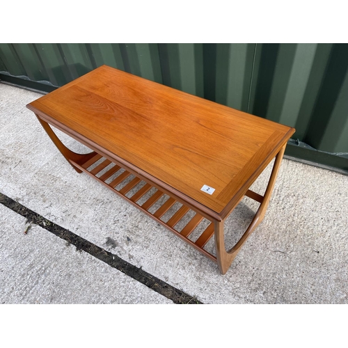 2 - A mid century g plan coffee table