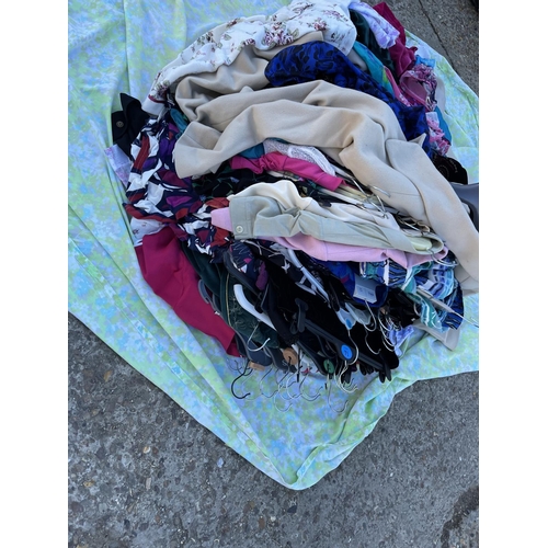 224 - Four large bundles and five bags of vintage & modern  ladies clothing