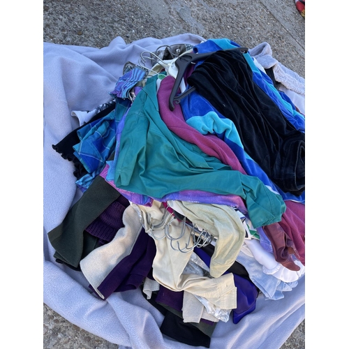 224 - Four large bundles and five bags of vintage & modern  ladies clothing