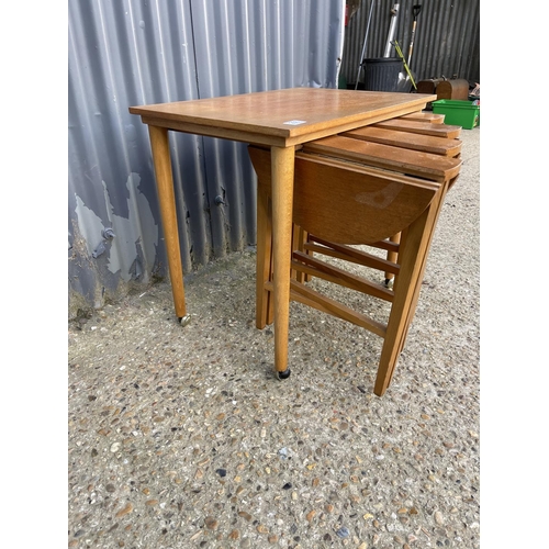 236 - A danish teak nest of five occasional tables