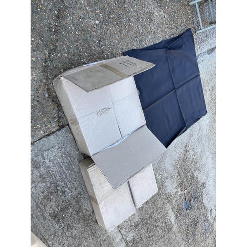 77 - Two box of new black tABLE CLOTH 45x45cm