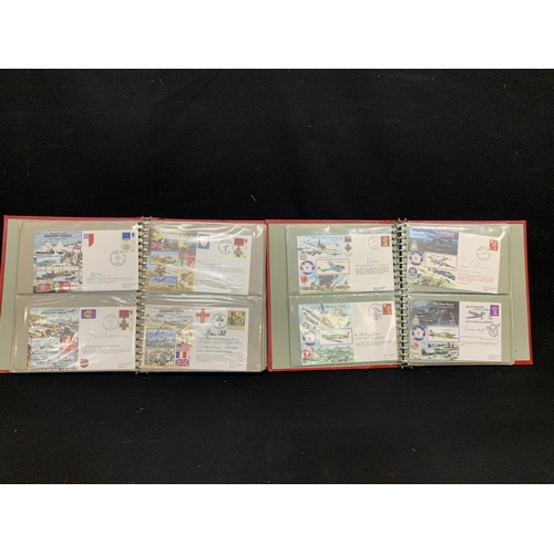 567 - 2 albums of Signed Military first day covers, total 106 covers