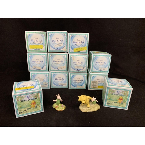 587 - Doulton Winnie the Pooh figures, 13 boxed