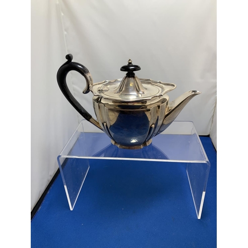 827 - Hallmarked Silver Batchelors teapot, 10.14 ozt