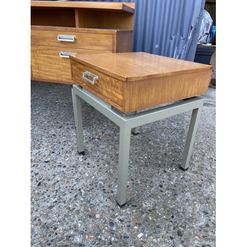 106 - A g plan mid century teak dressing table with matching bedside