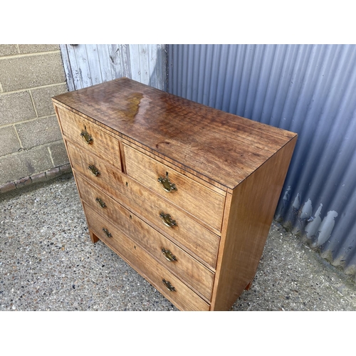 175 - A Victorian mahogany chest of five drawers