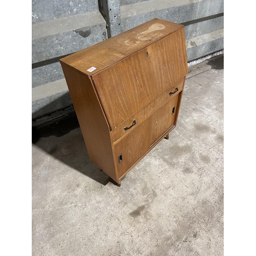 200 - A small mid century teak bureau