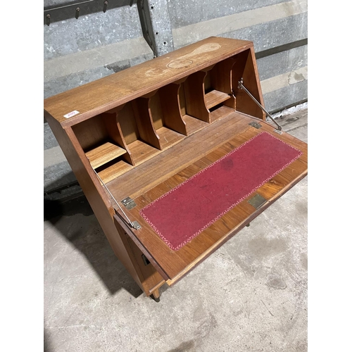 200 - A small mid century teak bureau