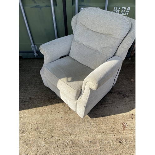 316 - A g plan cream upholstered electric recliner armchair