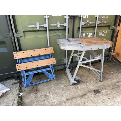 426 - A workmate and a folding workbench