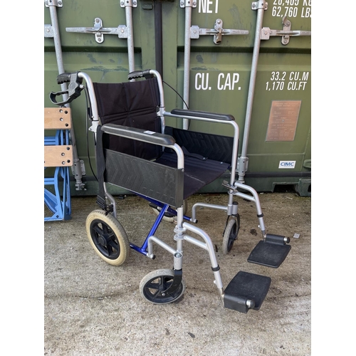 427 - A Careco folding wheelchair