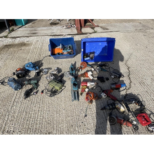 431 - A large quantity of black and decker and other power tools (2 large crates )