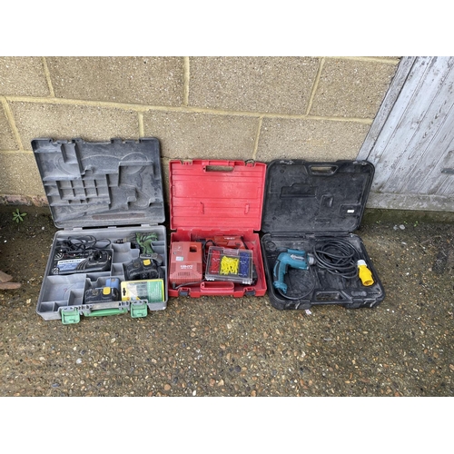 447 - Three cased drill including hilti