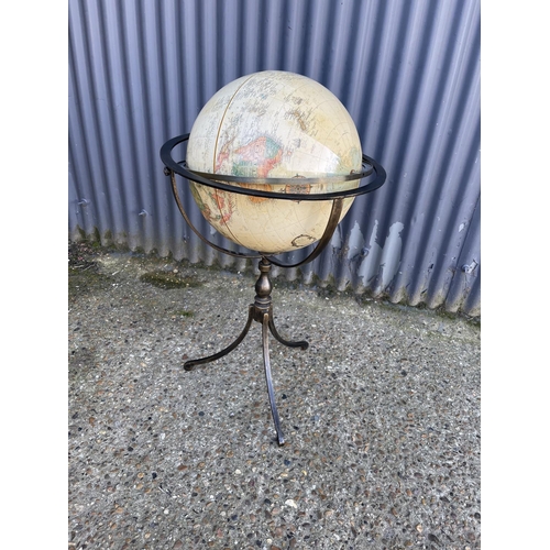 73 - A modern brass framed floor standing celestial globe