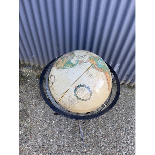 73 - A modern brass framed floor standing celestial globe