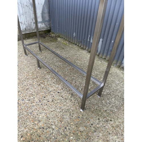 93 - A large modern metal framed bar