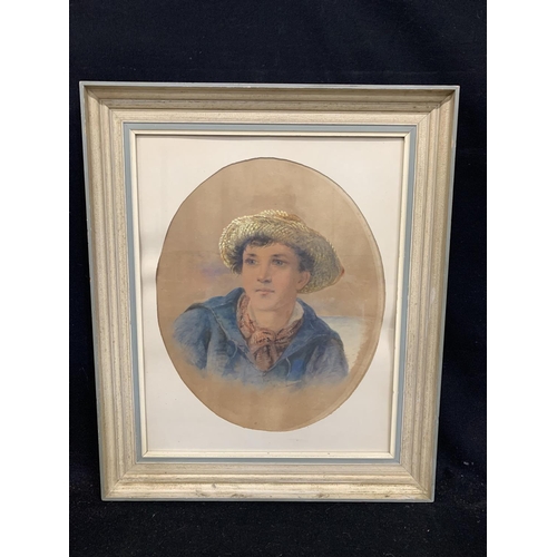 1079 - Framed picture of Welsh Sailor Boy by Drummond